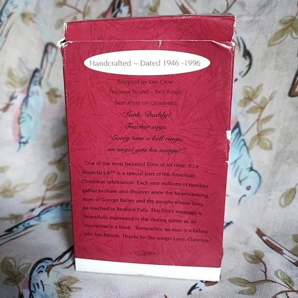 Hallmark Vintage 1946-1996 It's A Wonderful Life Christmas Movie Ornament NIB - Picture 3 of 11